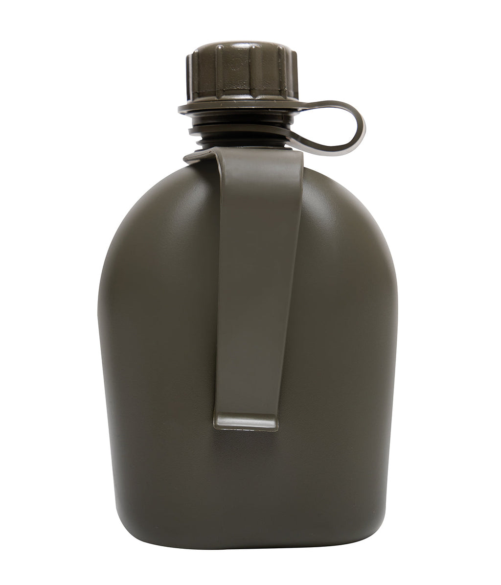 Genuine G.I 3 Piece 1 QT. Canteen with Clip