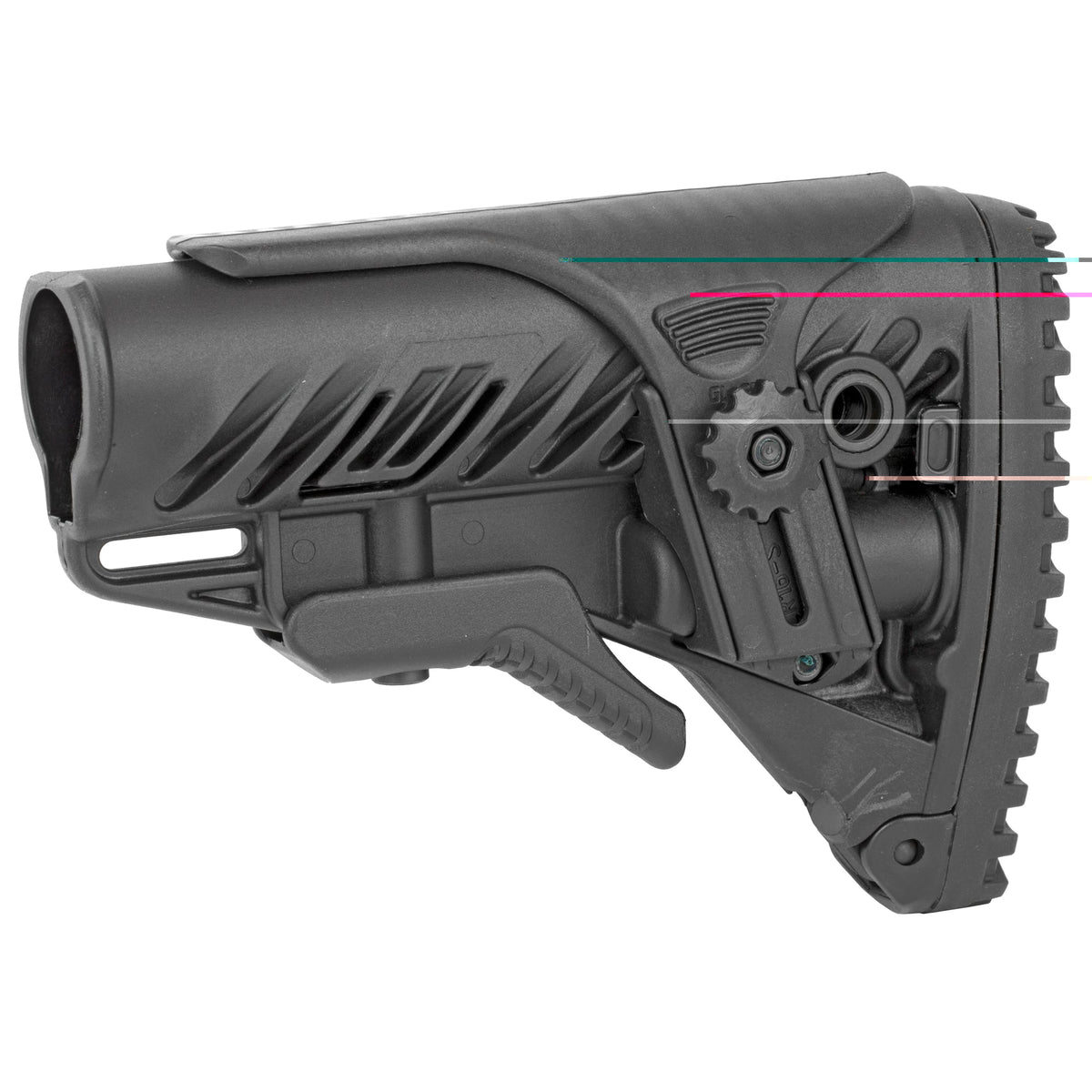 Fab Def Ar15 Tact Stock Adj Blk