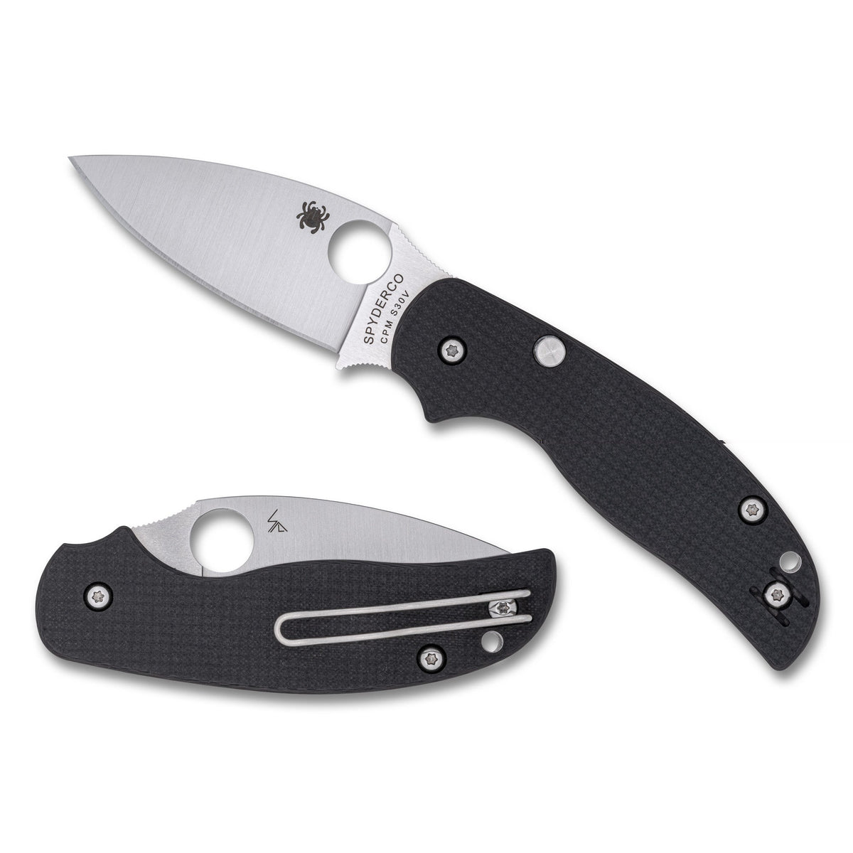 Spyderco Sage 6 Button Cmp Lck Blk