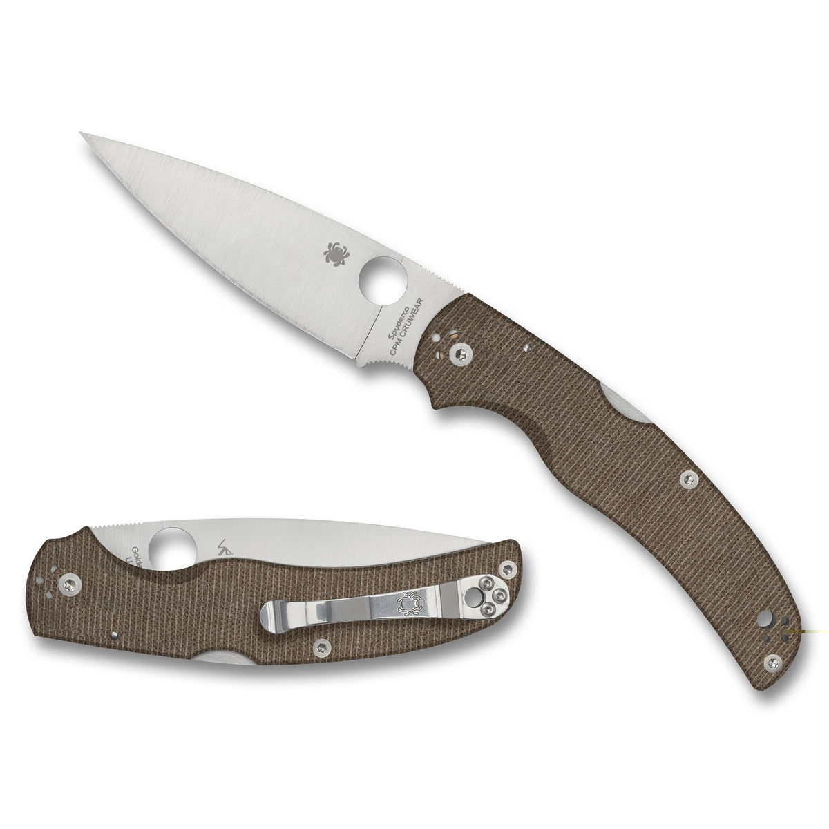 Spyderco Native Chief 4.08" Brn Cnvs